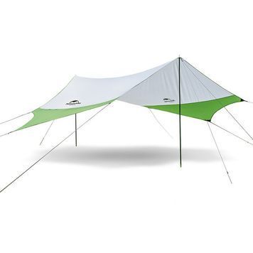 Тент кемпінговий Naturehike 210T polyester 4.0х3.5 м 1.7 кг NH16T012-S green 6927595787779 фото