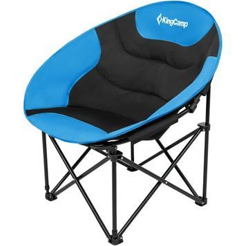 Крісло розкладне KingCamp Comfort Moon black/blue KC3816_BLACK/ROYALBL фото