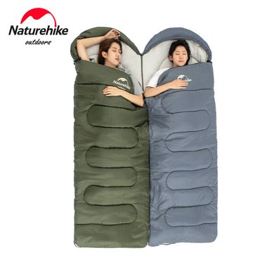 Спальний мішок Naturehike Y150L правий NH21MSD08 темно-зелений