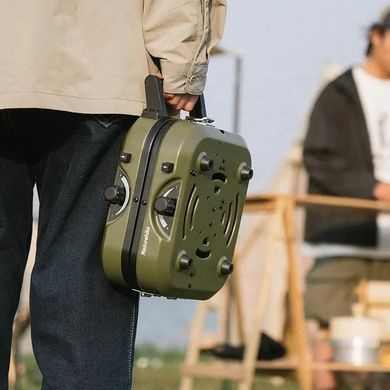 Плита газова з грилем Naturehike Double Fire Folding NH22RJ003 зелений 6927595708613 фото