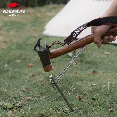 Колышек с крючком T-образные Naturehike steel 350 мм NH19PJ014 серый 6927595746943 фото