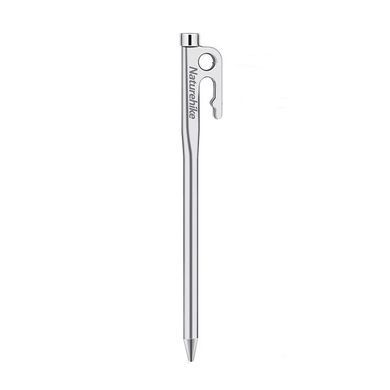 Колышек с крючком T-образные Naturehike steel 350 мм NH19PJ014 серый 6927595746943 фото