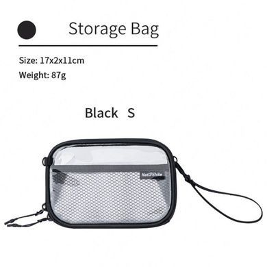 Несесер Naturehike NH20SN007 Fashion Series Toiletry Bag S black 6927595747056 фото