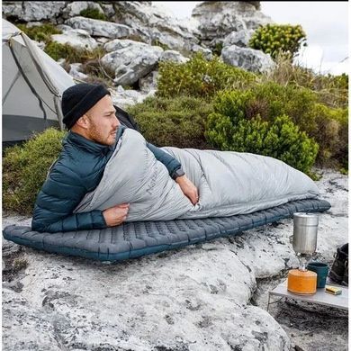 Килимок надувний з мішком-насосом Naturehike 196 см CNH22DZ018 чорний 6975641888475 фото