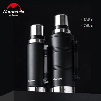 Термос Naturehike 304 steel 1250 мл NH19SJ011 black 6927595740262 фото