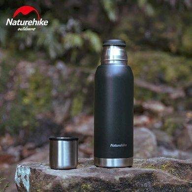 Термос Naturehike 304 steel 1250 мл NH19SJ011 black 6927595740262 фото
