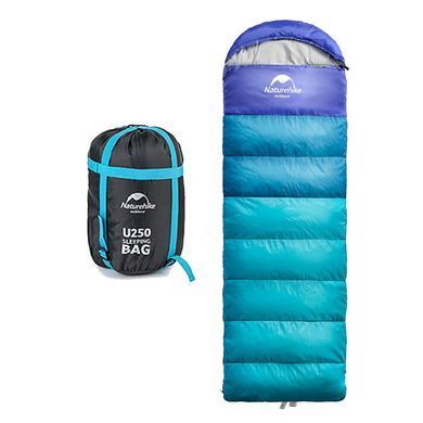 Спальний мішок Naturehike Envelope style U350 NH17S010-D peacock blue 6927595720035 фото