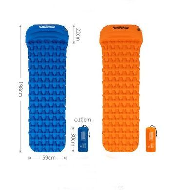 Матрац надувний з подушкою Naturehike FC-12 NH19Z012-P orange 6927595735701 фото