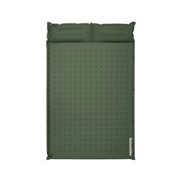 Коврик надувной с подушкой двухместный Naturehike CNK2550WS025 30 мм green 6977465868763 фото