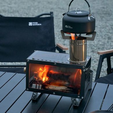 Піч дров'яна Mobi Garden Multifunctional stove NX22688001 black 6941870570405 фото