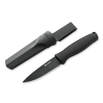Ніж фіксований туристичний Ganzo G806BW (9.8 см) 8Cr14 / PP+TPR чорний з чохлом G806BW-BK фото