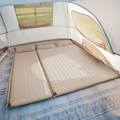 Килимок надувний із подушкою одномісний Naturehike CNK2550WS025 30 мм green 6977465868817 фото