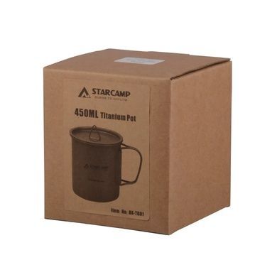 Кружка титанова Starcamp 450 мл HX-TK01 titanium SC140 фото