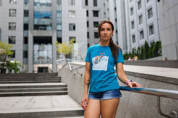 Женская футболка "Поражения не роковые" blue