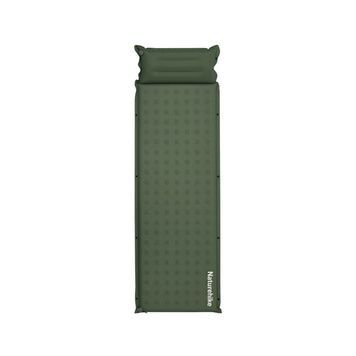 Килимок надувний із подушкою одномісний Naturehike CNK2550WS025 60 мм green 6977465868787 фото