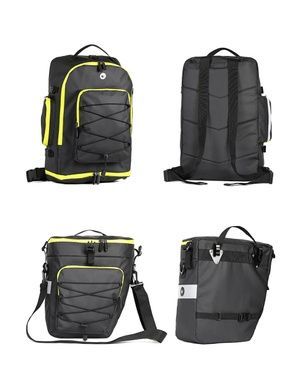 Велобаул Rhinowalk Transformer 3в1 65л RK19665 black/green RW251 фото