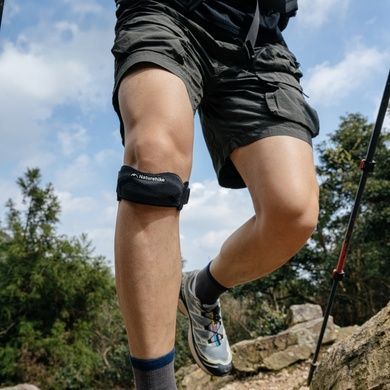 Коленный бандаж трикотажный Naturehike Qingjia CNK2650DS014, универсальный размер, чёрный 6927595713327 фото