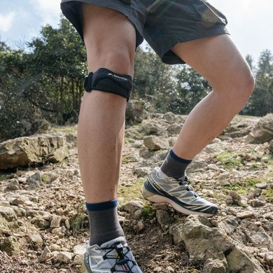 Коленный бандаж трикотажный Naturehike Qingjia CNK2650DS014, универсальный размер, чёрный 6927595713327 фото