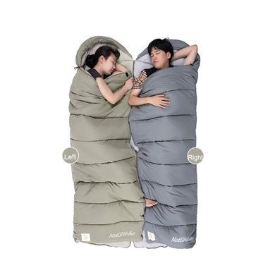 Спальний мішок з капюшоном Naturehike M300 лівий CNK2350WS023 grey 6927595775974 фото