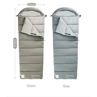 Спальний мішок з капюшоном Naturehike M300 лівий CNK2350WS023 grey 6927595775974 фото