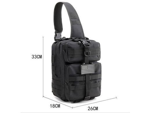 Сумка тактична через плече Smartex 3P Tactical 15 ST-089 black ST217 фото