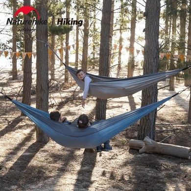 Гамак одномісний Naturehike 2023 340T polyester 2022 NH21DC011 блакитний 6927595713624 фото