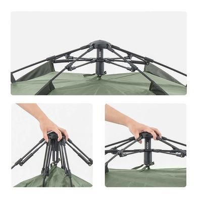 Палатка Naturehike Automatic IV (4-местная) 210T polyester NH21ZP008 темно-зеленый 6927595777541 фото