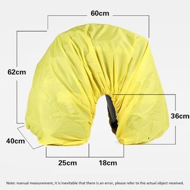 Накидка на велобаул Rhinowalk Transformer 3в1 70л F001 yellow RW167 фото