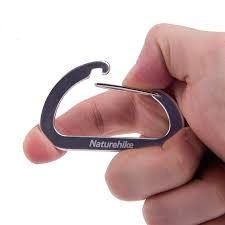 Карабин многофункциональный Naturehike 65 мм 2 pack NH15A002-H black 6927595717127 фото