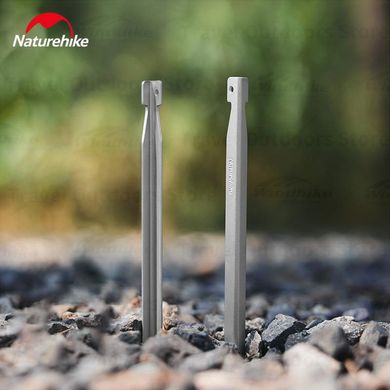 Кілочки V-образні Naturehike 200 мм (8 шт.) CNK2300ZP016 сріблястий