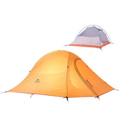 Палатка Naturehike Cloud UP II (2-х местный) 210T polyester New version + footprint NH17T001-T orange