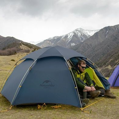 Палатка Naturehike Cloud Peak II (2-х местная) 20D silicone NH19K240-Y темно-синий 6927595736326 фото