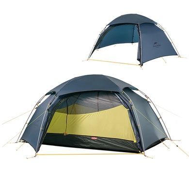Палатка Naturehike Cloud Peak II (2-х местная) 20D silicone NH19K240-Y темно-синий 6927595736326 фото