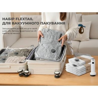 Набор для вакуумной упаковки Vollyc by Flextail (NANO BAG SET), 20 пакетов + насос 6975755967134 фото