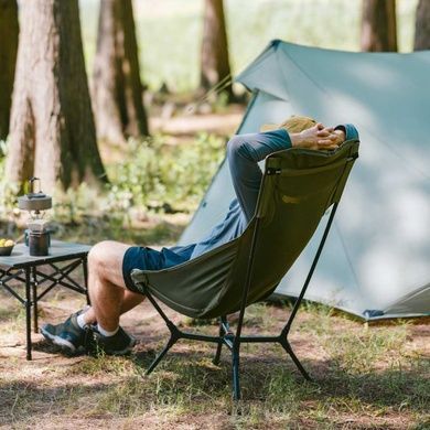 Стул складной ультралегкий Naturehike CNK2550JJ013 Yamami YL01, размер L, алюминий, серый 6927595774243 фото