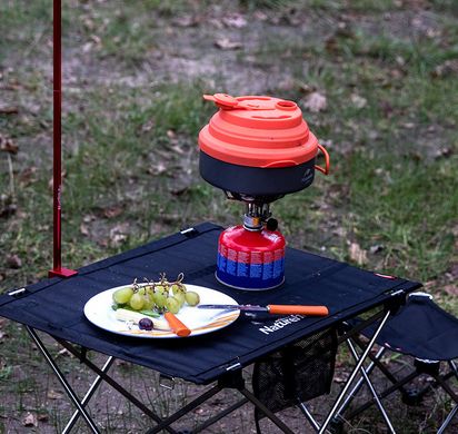 Сковорода Naturehike Camping Pan 1.6 л with silicone lid NH19CJ006 orange