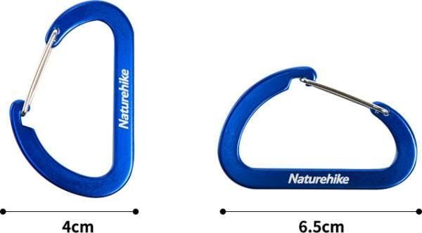 Карабин многофункциональный Naturehike 65 мм 2 pack NH15A002-H black 6927595717127 фото