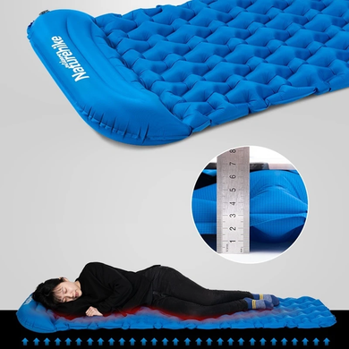 Матрац надувний з подушкою Naturehike FC-12 NH19Z012-P blue