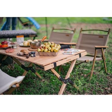 Стіл розкладний Naturehike L 1220х600х430 мм NH19JJ009 світле дерево 6927595707388 фото