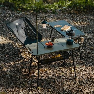 Складаний стіл Naturehike CNK2450JJ025, 80х40 см, алюміній, чорний 6977465868688 фото