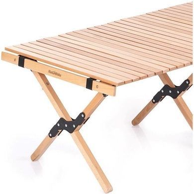 Стіл розкладний Naturehike L 1220х600х430 мм NH19JJ009 світле дерево 6927595707388 фото