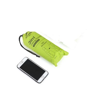 Пончо-тент Naturehike 210T polyester New NH17D002-M green 6927595717967 фото