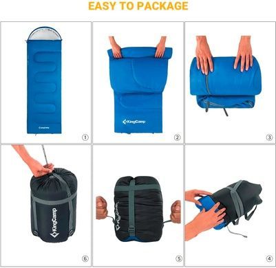 Спальный мешок KingCamp Oasis 250 KS3121 blue KS3121_BLUE фото