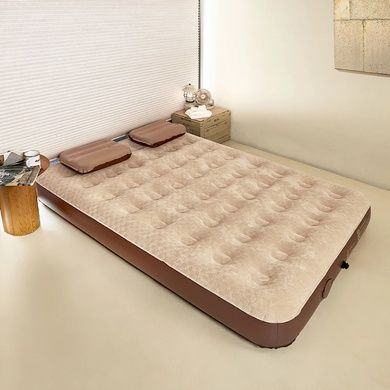 Матрац надувний тримісний з вбудованим насосом Mobi Garden Air Triple bed 26 см NX23663027 sand 6941870591189 фото