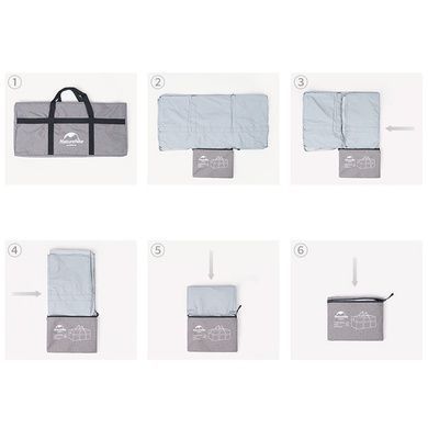 Сумка-баул Naturehike Outdoor storage bag Updated 45 л NH17S021-M dark grey 6927595724897 фото