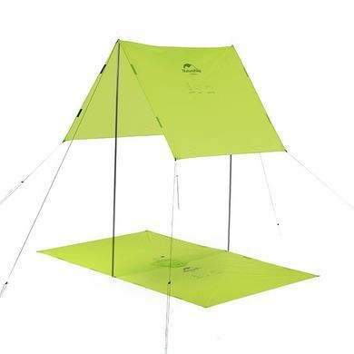 Пончо-тент Naturehike 20D silicone NH17D003-M green 6927595717981 фото