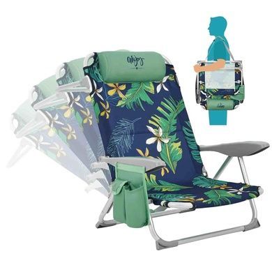 Пляжное кресло с регулируемой спинкой Wejoy WF1905 rainforest blue WF1905_RAINFORESTBLUE фото