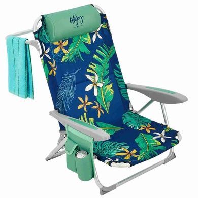 Пляжное кресло с регулируемой спинкой Wejoy WF1905 rainforest blue WF1905_RAINFORESTBLUE фото