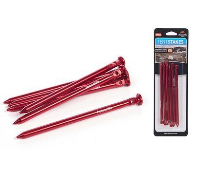 Кілочки Т-образні Naturehike aluminum 160 мм (6 шт.) NH17D025-D red 69275957233357 фото