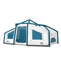 Палатка надувная большая Naturehike IV (4-местная) 30D polyester CNK2300ZP012 голубой